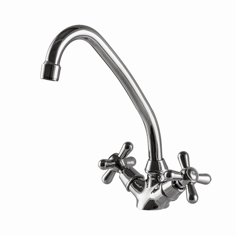Смеситель для кухни Globus Lux GB-SHARM-0104-00-WH без шлангов (000008199) Киев - изображение 3