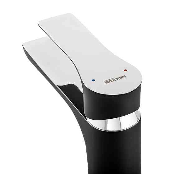 Смеситель для умывальника Mixxus Premium Eva 001 High черный с хромированным покрытием (MI5950) Харьков