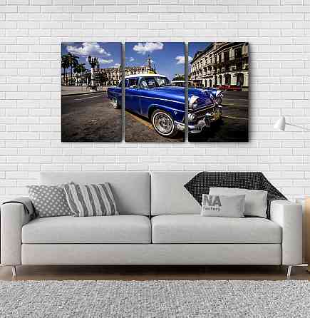 Модульная картина Ретро Машина Аrt-78_3А Киев