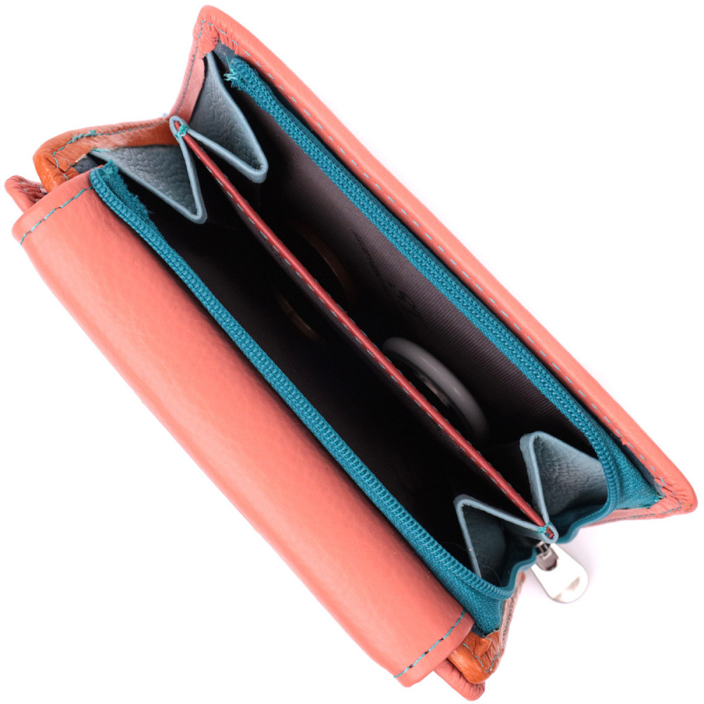 Оригинальный кошелек для женщин из натуральной кожи ST Leather 22499 Оранжевый Киев - изображение 9