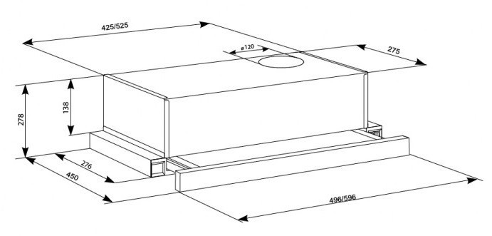 Витяжка Eleyus BREEZE 470 60 BL (6570572) Київ - фото 9