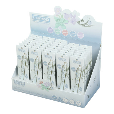 Ручка гелева Buromax автоматична BLOSSOM, 0.5 мм, ароматний грип, Тюльпан, сині чорнила, в блістері (BM.8368-14) Вінниця - фото 3