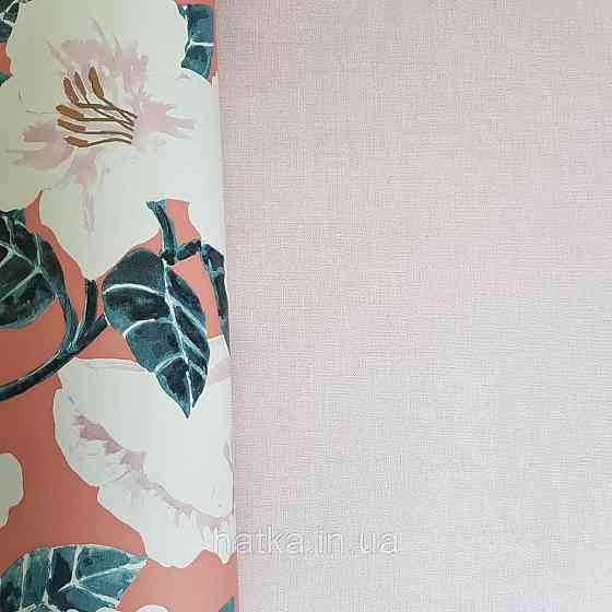 Шпалери вінілові на флізелін Caselio The Place to bed 0.53х10 м однотонні рожеві Київ