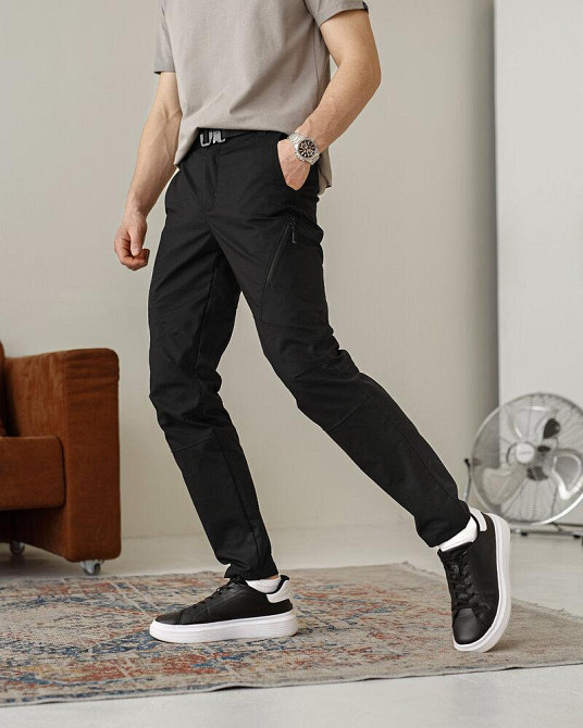 Штани чоловічі ріп-стоп чорні. Штани ріп-стоп повсякденні чорні Pobedov Expedition Київ - фото 8