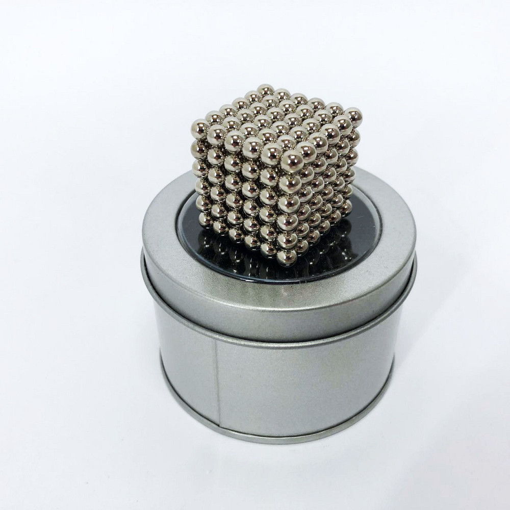Неокуб магнітні кубики головоломка neocube Нео NeoCube Серебристый, Нео куб 5мм, KV-579 Іграшка неокуб Київ - фото 3