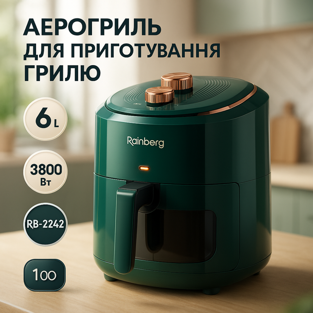 Электрическая фритюрница для картофеля, Аэрофритюрница для готовки, Аэрофритюрница со съемной чашей UW-22 Львов - изображение 19