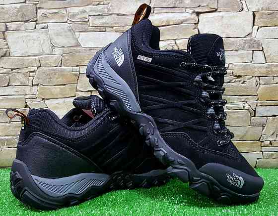 Мужские трекинговые кроссовки The North Face Ultra 110 Waterproof Hiking Shoe TNF Black/Dark Shadow Grey Киев