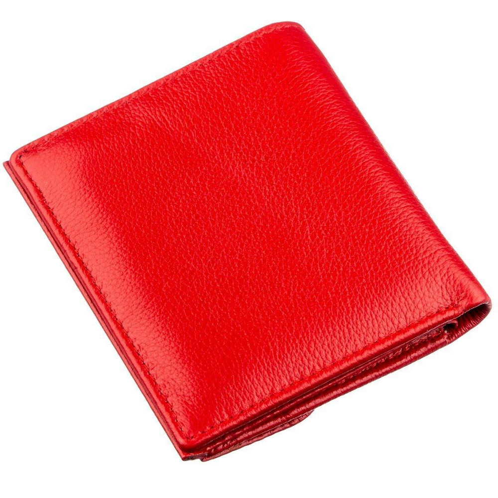 Жіноче шкіряне портмоне з монетницею червоне (ST Leather) Київ - фото 17