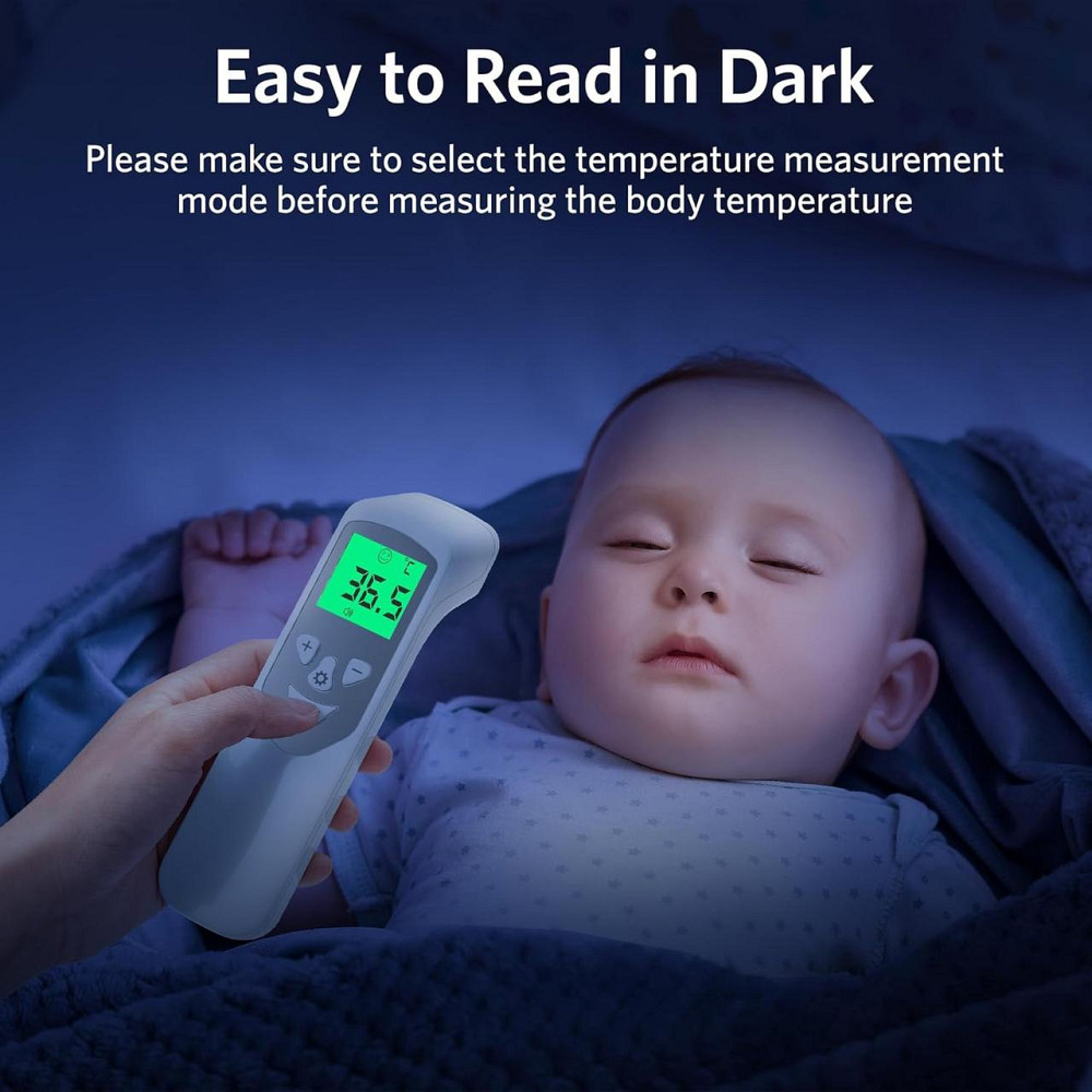 Безконтактний інфрачервоний цифровий термометр SANEWE для дітей та дорослих, з дисплеєм LCD та пам’яттю Київ - фото 6