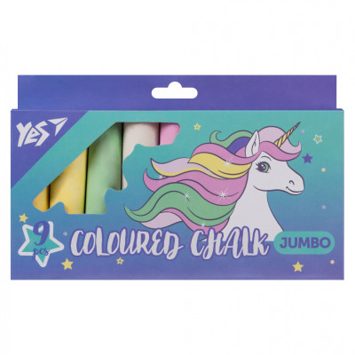Мел Yes цветной Glamour 9 шт JUMBO (400507) Винница - изображение 1