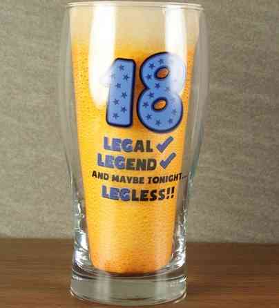 Келих для пива "Age 18" 570 мл Рівне