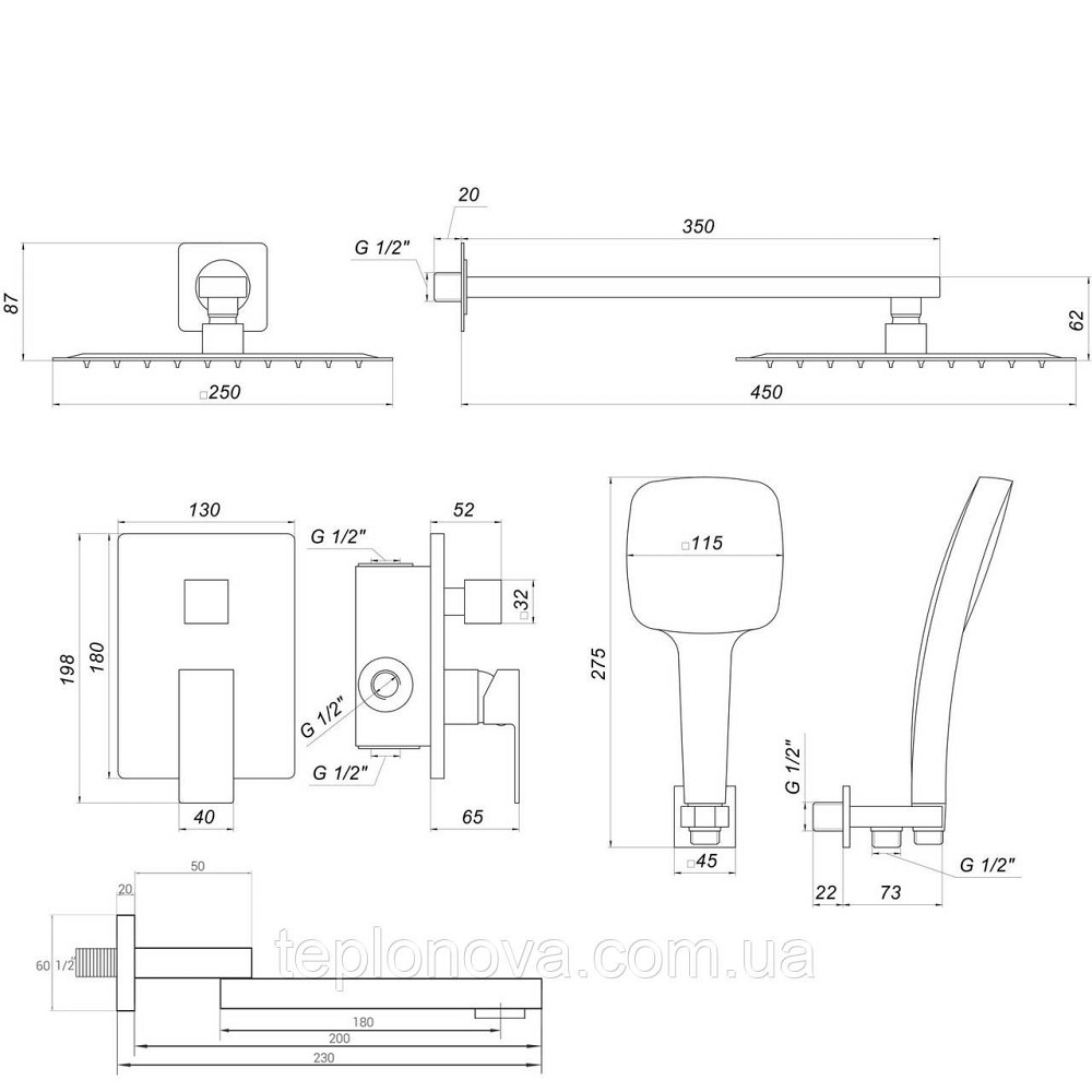 Душевая система Globus Lux SMART GLM-305N Черновцы - изображение 9
