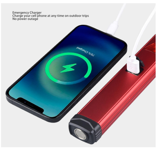 Ручний ліхтар YD2303, PL-376, LED+COB, ЗУ Type-C, акум. Power Bank Дніпро