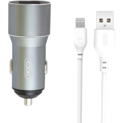Зарядний пристрій XO 1xUSB + cable USB to Lightning TZ09 gray (6920680873517) Вінниця - фото 1