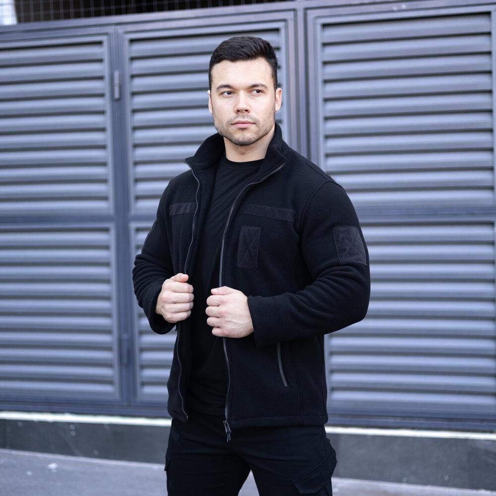 Толстовка флісова Pobedov Voin з липучками Чорний 3XL BLto2 5413XLba Київ - фото 5