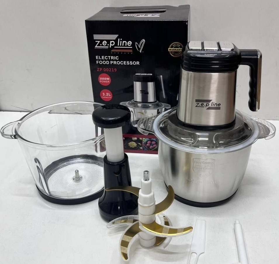 ПОТУЖНИЙ! Кухонний комбайн 3000 Вт, подрібнювач, м'ясорубка, блендер. Київ - фото 7