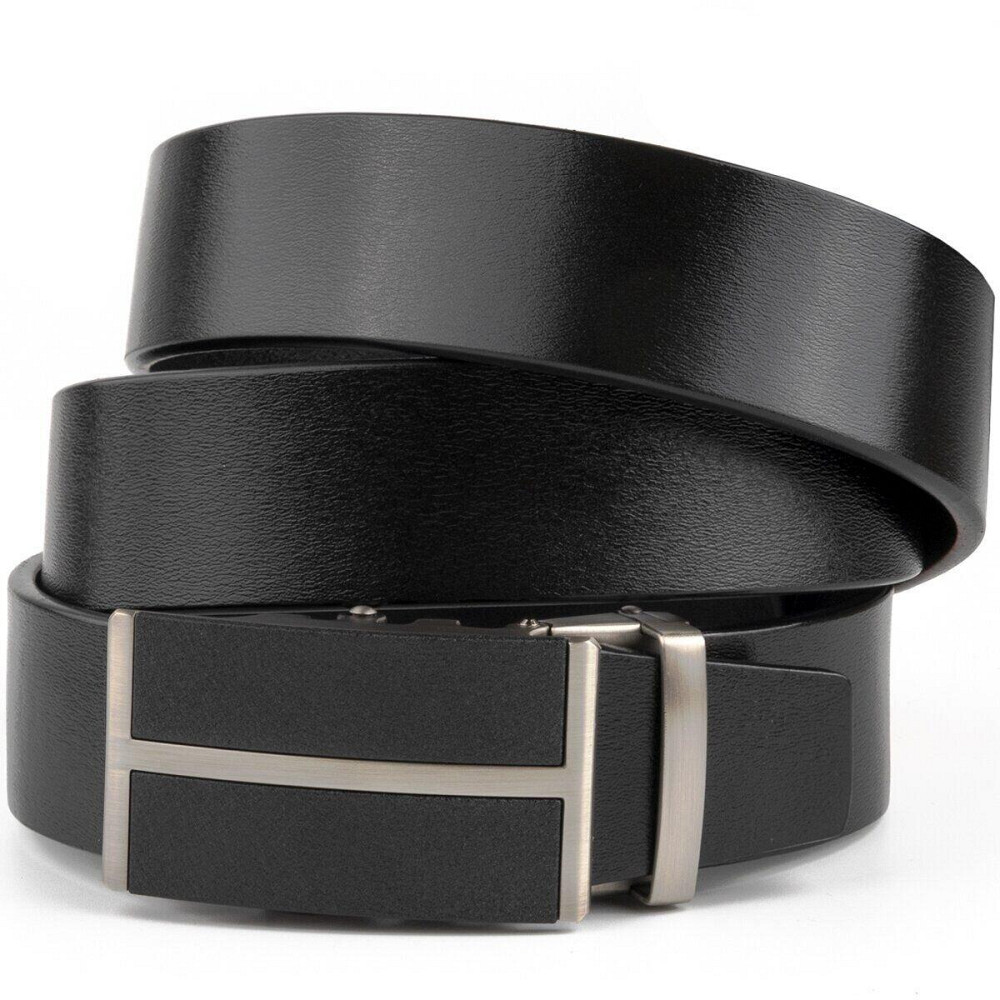 Ремінь чоловічий з чорними вставками на пряжці Vintage 20304 Чорний Київ - фото 1