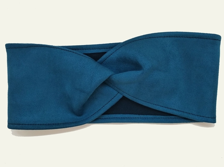 Повязка для волос широкая синяя Киев - изображение 1