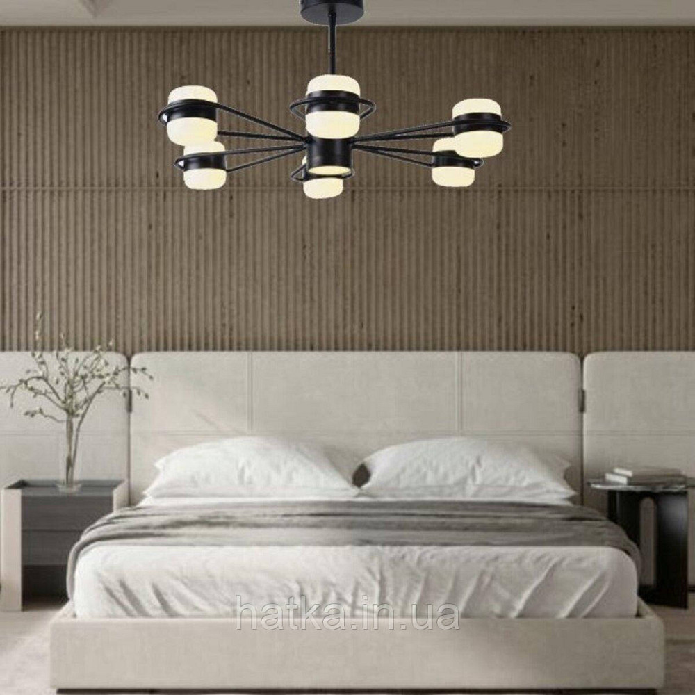 Люстра світлодіодна акрилова Sirius B N4557/6 BK Київ - фото 7