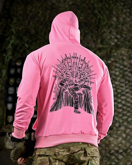 Тактичне худі MAKLIN Girl трон рожеве ДЛ7067 Одеса - фото 2