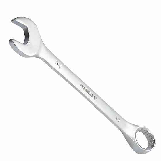 Ключ ріжково-накидний 34 мм CrV satine SIGMA (6021341) Київ