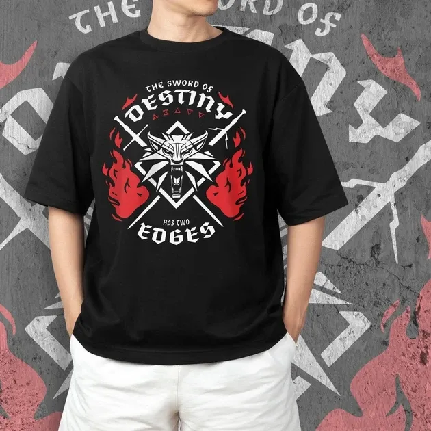 Футболка для підлітка хлопчика з принтом Witcher Two 140word140 Розмір 160 Anime10702 Дніпро - фото 4