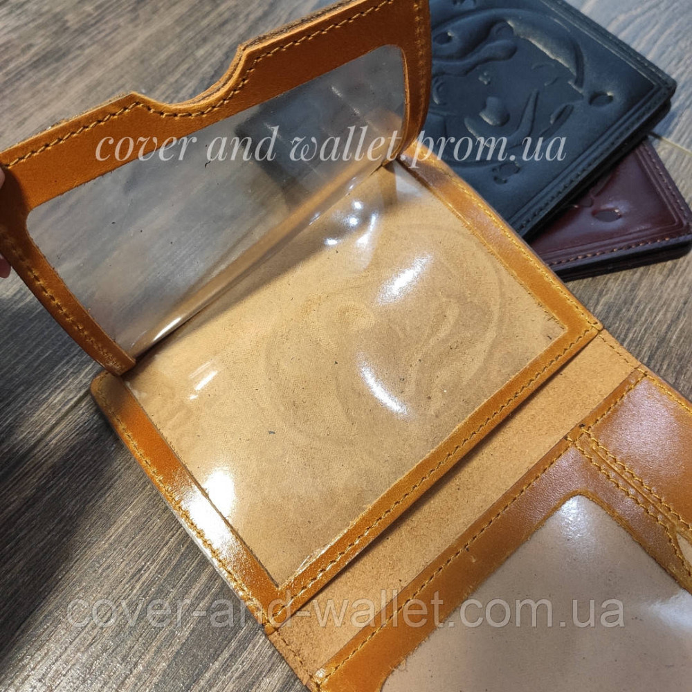 Шикарна обкладинка на документи мисливця із преміум шкіри алькор Киев - изображение 4