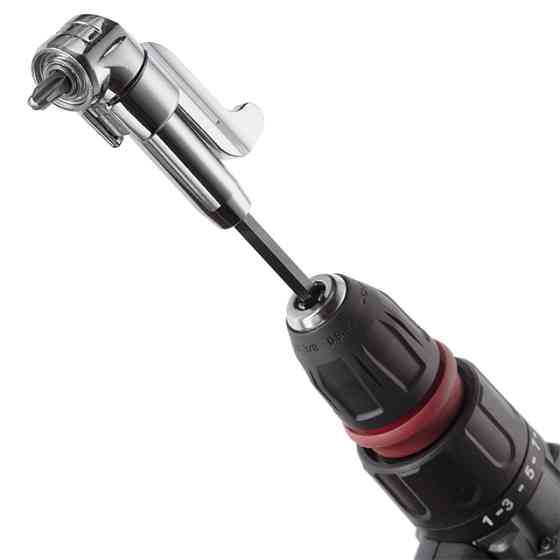 Кутовий адаптер для насадок викрутки, 1/4", Cr-V Львов