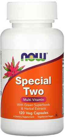 Мультивітаміни, Special Two, Now Foods, 120 вегетаріанських капсул Київ