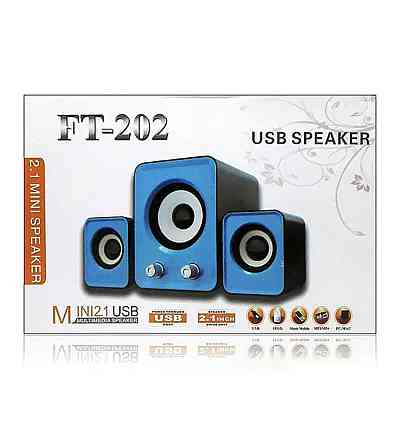 Музичні колонки для комп'ютера 2.1 FT-202 7961 (30 шт) Київ