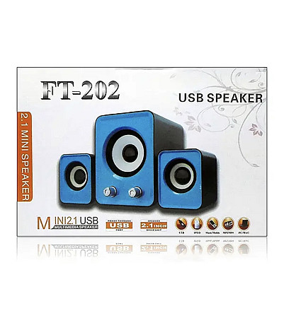 Музичні колонки для комп'ютера 2.1 FT-202 7961 (30 шт) Київ - фото 1