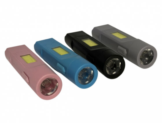 Ручний ліхтар PL-099, LED+COB, USB, акум. Дніпро