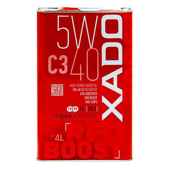 Моторное масло Xado Atomic Oil Red Boost 5W-40 4л Львов