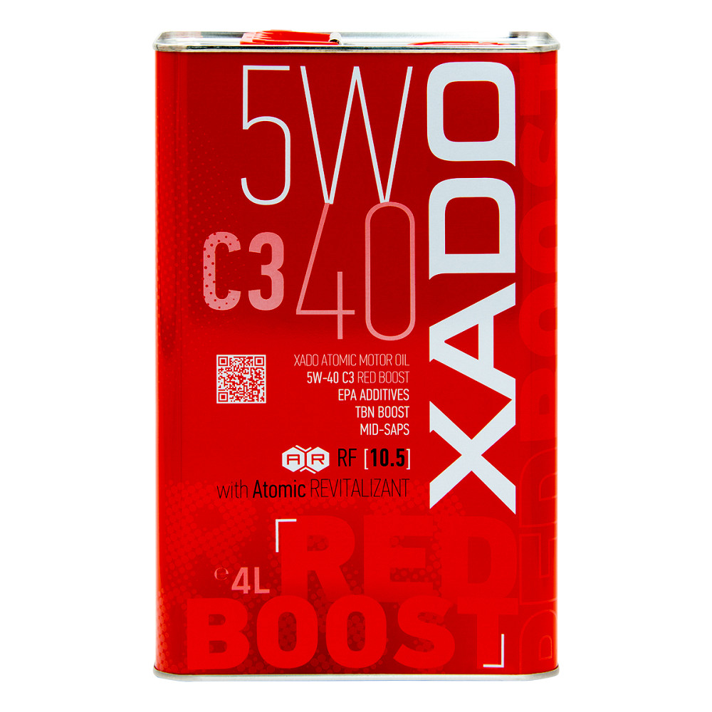 Моторное масло Xado Atomic Oil Red Boost 5W-40 4л Львов - изображение 1