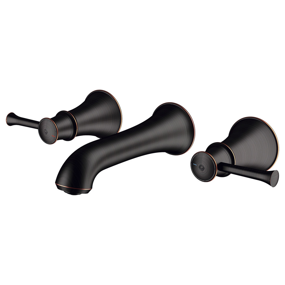 Змішувач для раковини настінний Imprese Podzima Zrala ZMK02170803 чорний/бронза Київ - фото 1