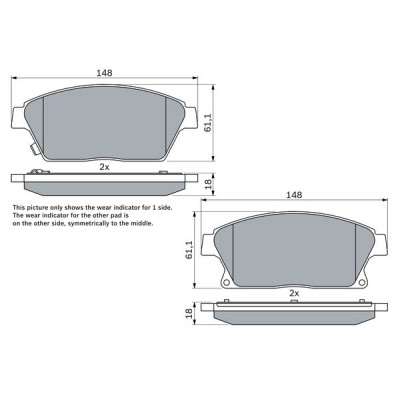 Тормозные колодки Bosch 0 986 494 434 Винница - изображение 5