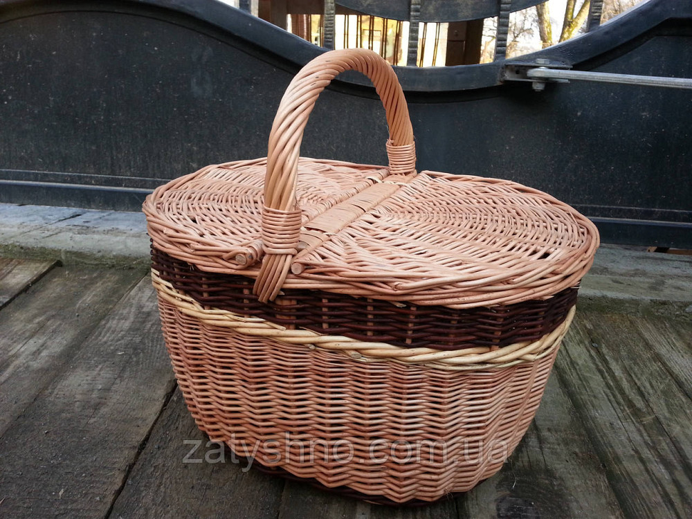 Плетеная корзина пикник овальная Киев - изображение 3