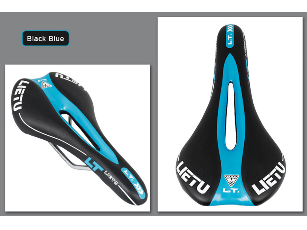 Седло для велосипеда Lietu ZD-023-BL Черно-синий Бровары - изображение 3