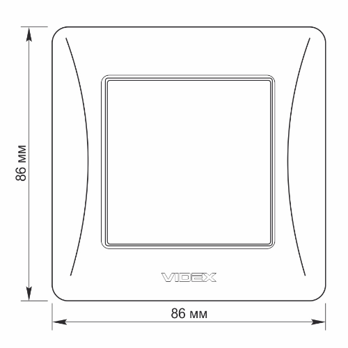 BINERA срібний шовк Вимикач внутрішній 1кл Videx Житомир - изображение 3