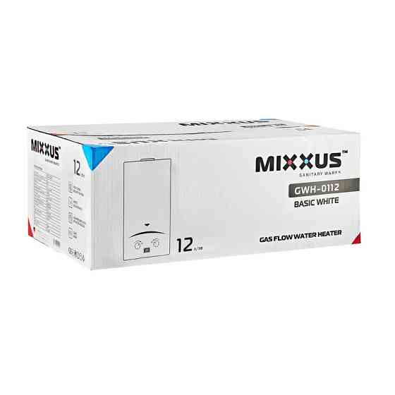 Газова колонка Mixxus GWH-0112 BASIC WHITE димохідна 12 л/хв   ( WH0029 ) 29358 Харьков
