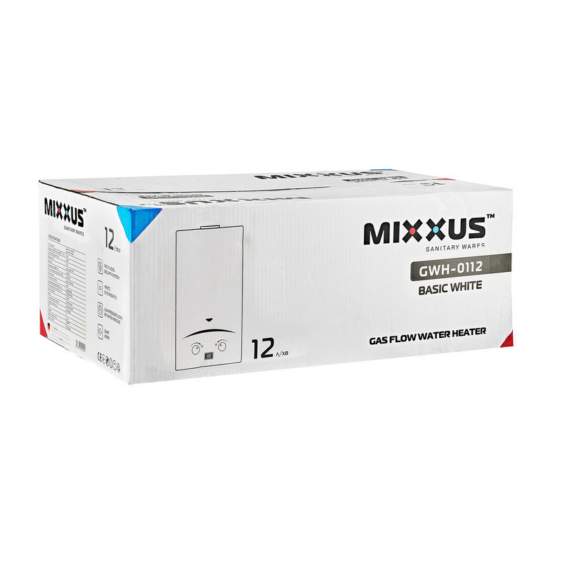 Газова колонка Mixxus GWH-0112 BASIC WHITE димохідна 12 л/хв   ( WH0029 ) 29358 Харків - фото 2