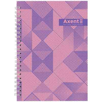 Блокнот Axent на спіралі А5 96 аркушів, клітинка, тверда обкладинка №36 (8032-36-A) Вінниця