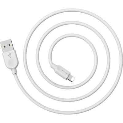 Дата кабель USB 2.0 AM to Lightning 1.0m 2.4A white BOROFONE (6957531089971) Вінниця