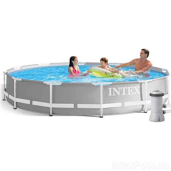 Басейн каркасний круглий 366х76 см з фільтр-насосм Intex 26712 Київ