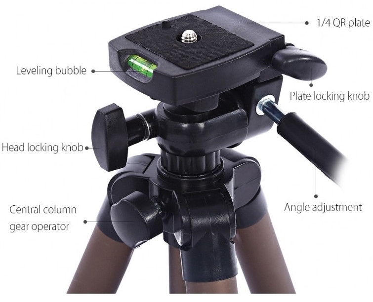 Универсальный штатив-тренога Weifeng WT3130 Трипод Винница - изображение 4
