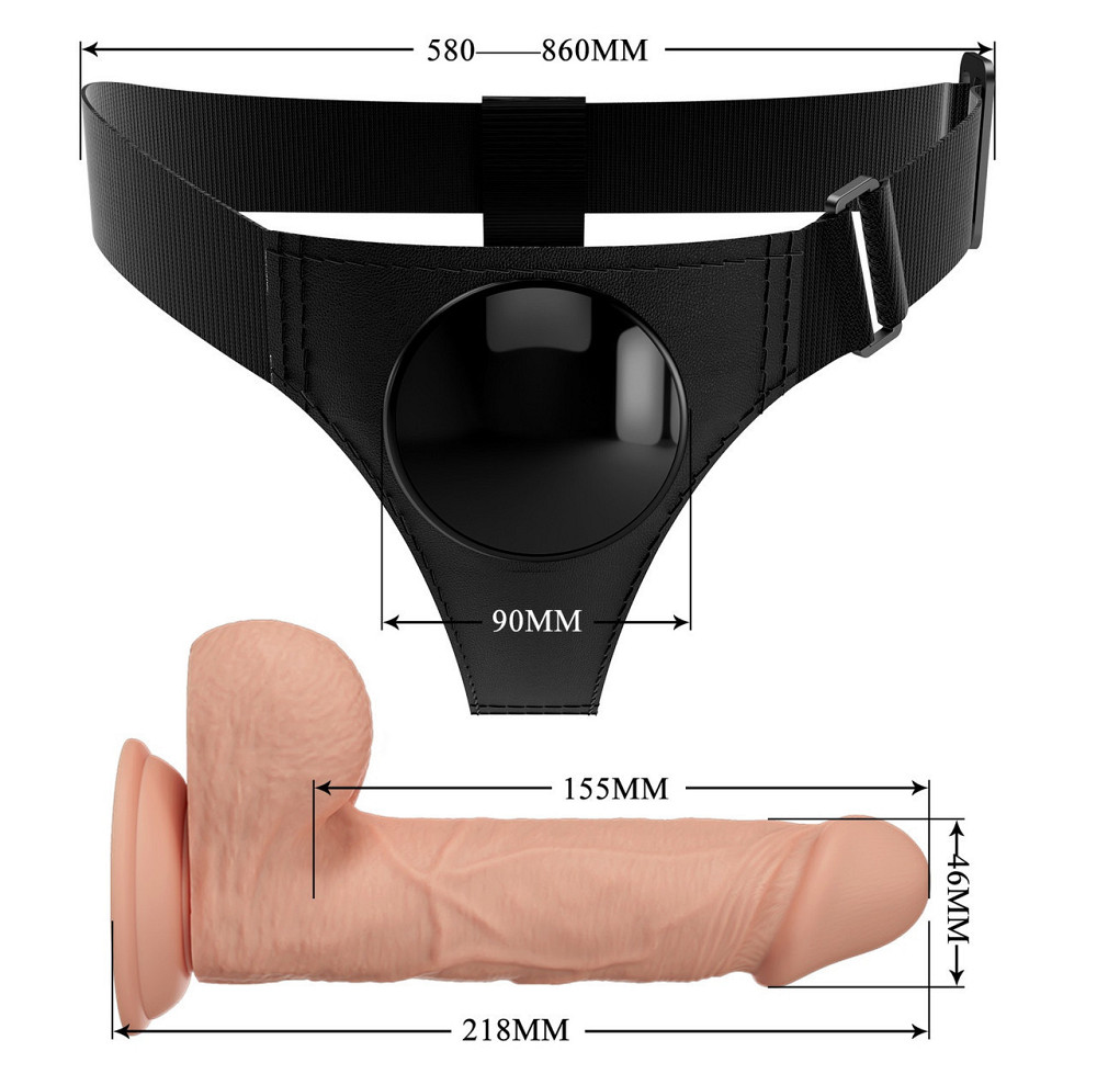 Страпон женский Pretty Love - HARNESS BRIEFS Jerry, BW-022089NR Sex Aura Киев - изображение 9