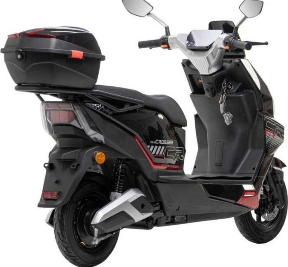 Електроскутер Crosser CR-20 2500W 72V 24Ah Графенові акб 2025 - Чорний. Харків - фото 5