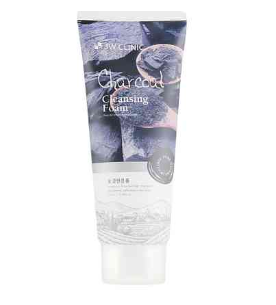 Глибоко очищуюча пінка для звуження пор Charcoal Cleansing Foam 3W Clinic 100 мл Київ