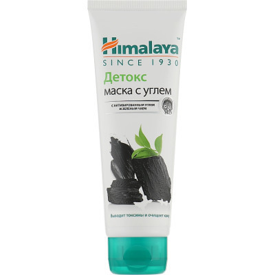 Маска для лица Himalaya Herbals Детокс очищающая с углем и зеленым чаем 75 мл (6291107222295) Вінниця - фото 1
