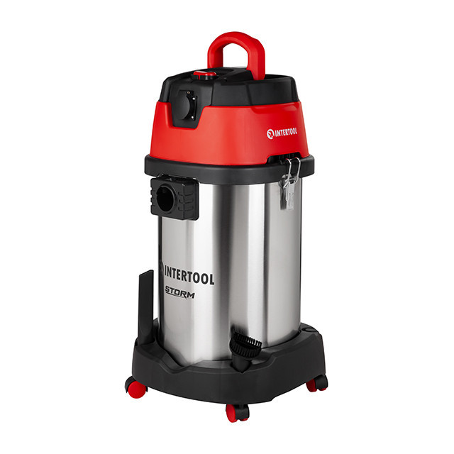 Пилосос будівельний INTERTOOL WT-1430, 1,4 кВт, 2 Stage, >20кПа, бак 30 л нержавіюча сталь 201, розетка, STORM - Гарантія 36 міс Львів - фото 3